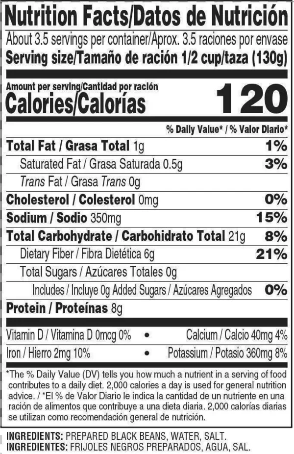 Nutrition facts
