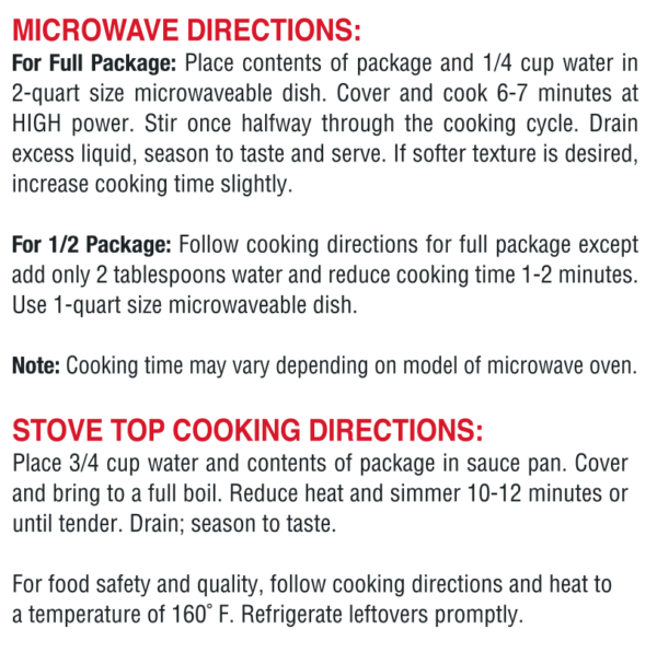 Microwave directions