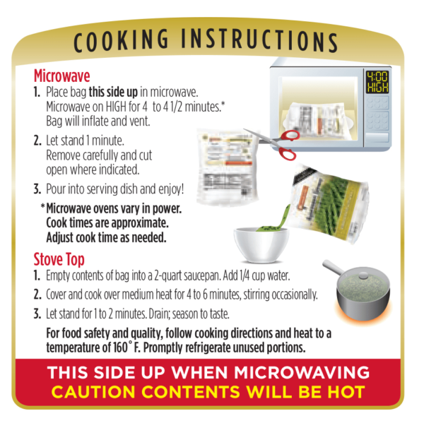 Cooking instructions