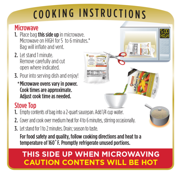 Cooking instructions