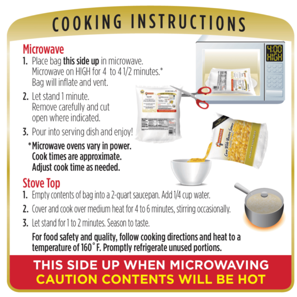 Cooking instructions
