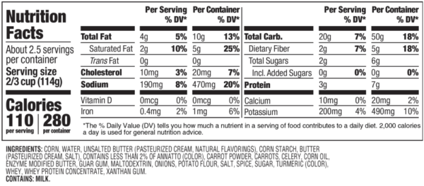 Nutrition facts