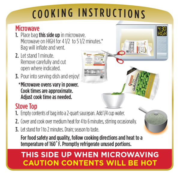 Cooking instructions