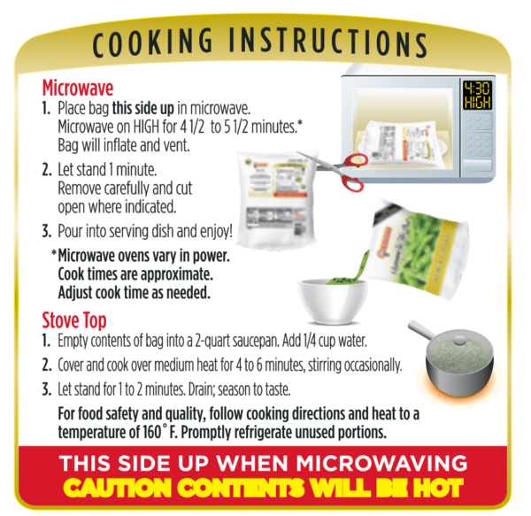 Cooking instructions