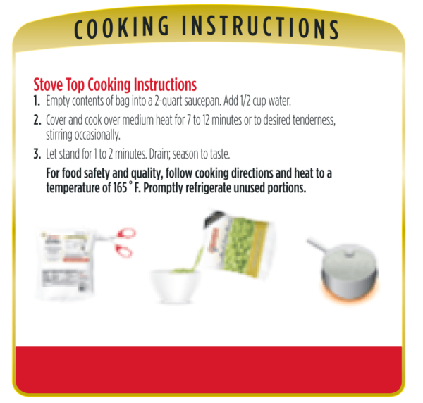 Cooking instructions