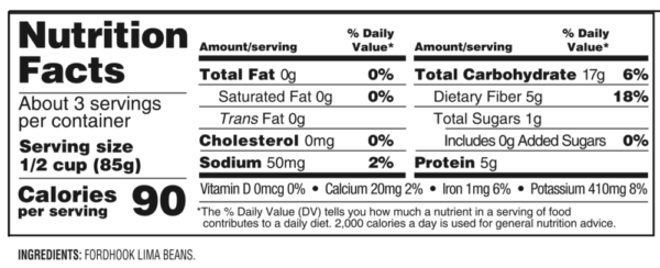 Nutrition facts