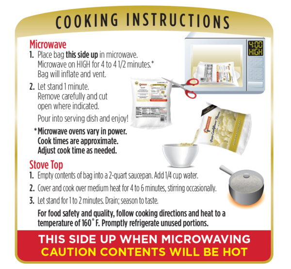 Cooking instructions
