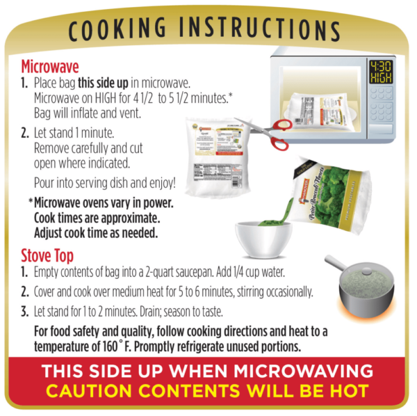 Cooking instructions