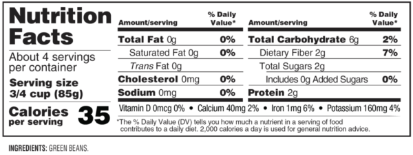 Nutrition facts