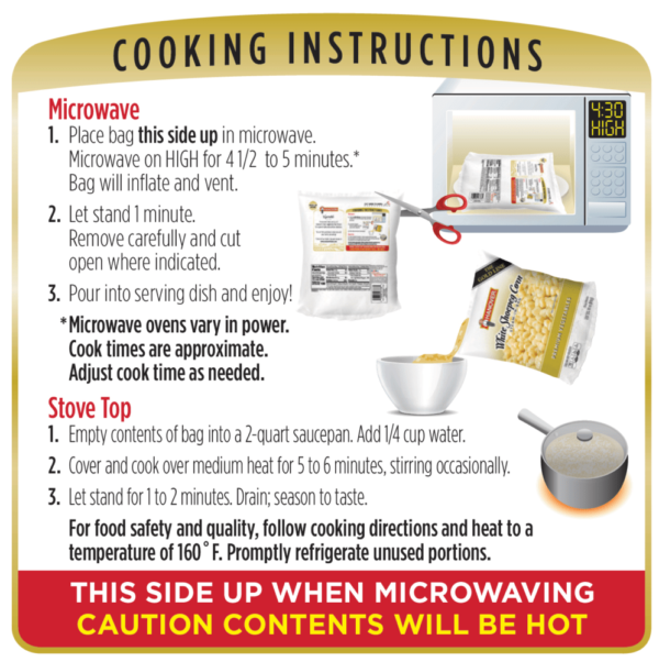 Cooking instructions