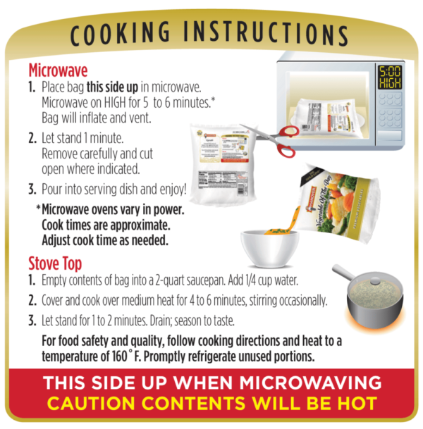 Cooking instructions