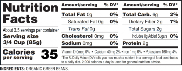 Nutrition facts