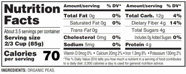 Nutrition facts