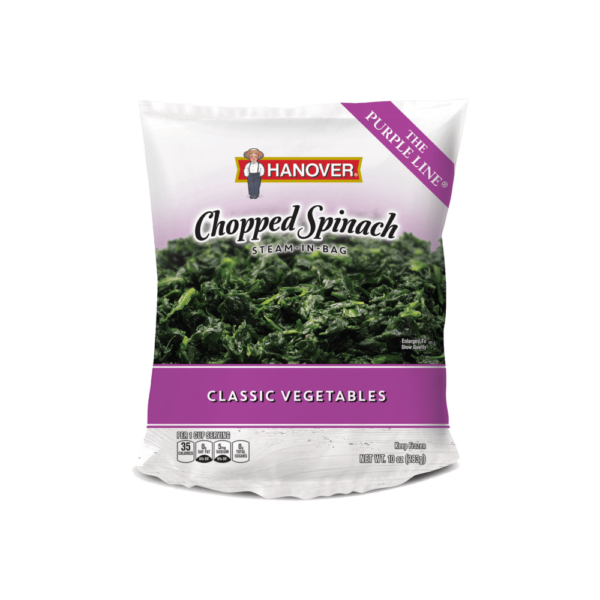 Purple Line Chopped Spinach