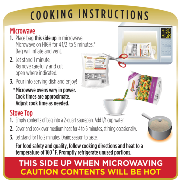 Cooking instructions