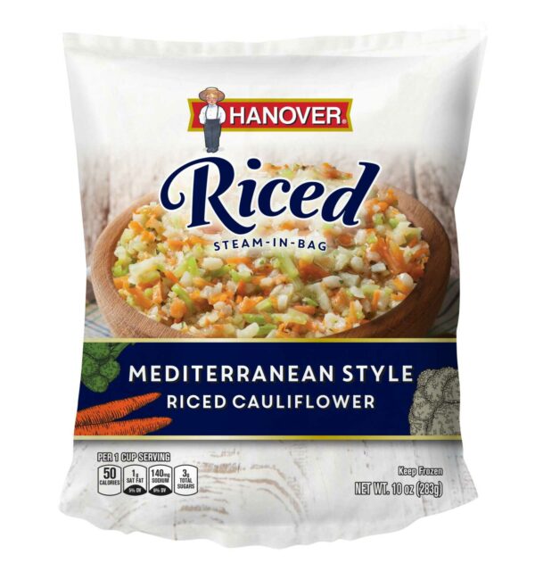 Mediterranean Style Riced Cauliflower