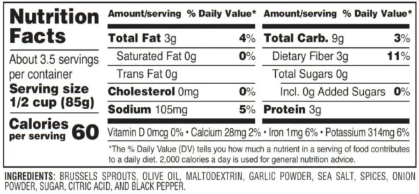 Nutrition facts