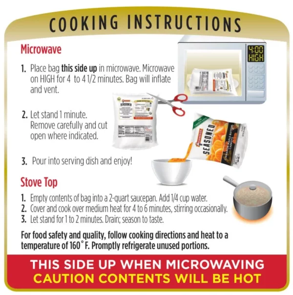 Cooking instructions