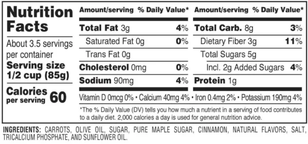 Nutrition facts
