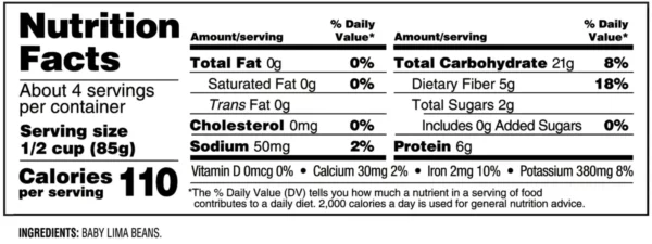 Nutrition facts