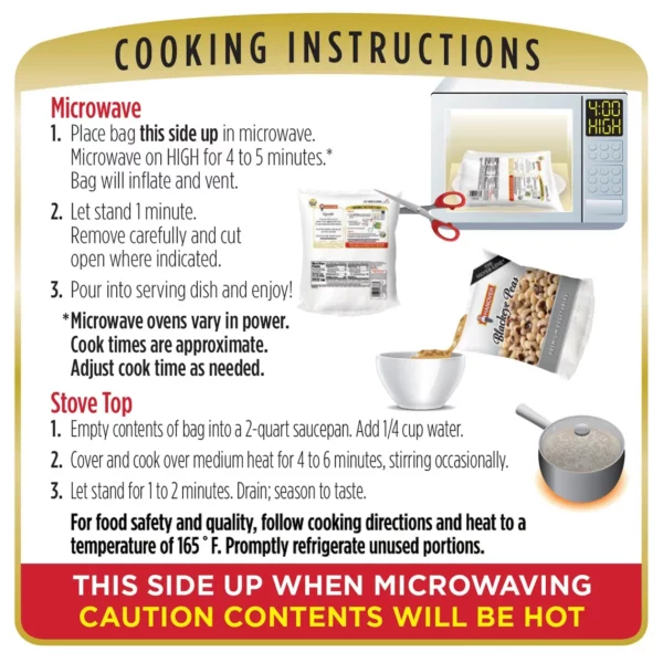 Cooking instructions