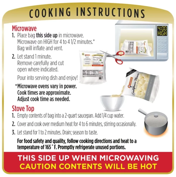 Cooking instructions
