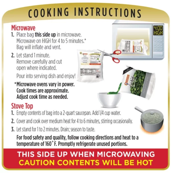 Cooking instructions