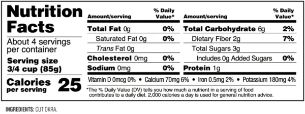 Nutrition facts