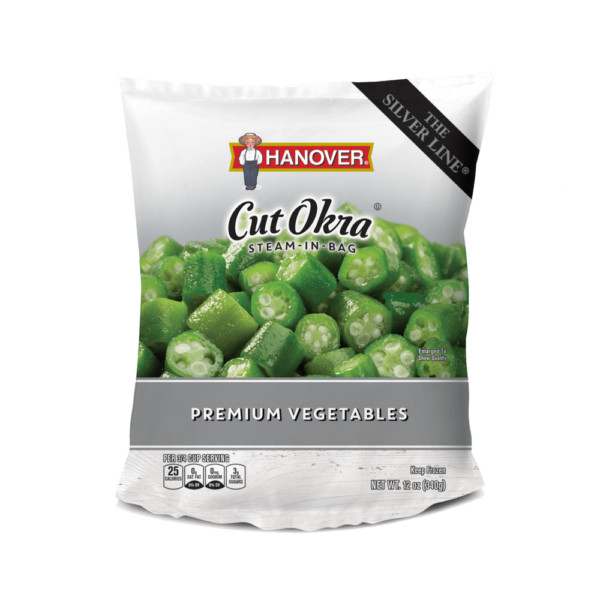 Silver Line Cut Okra
