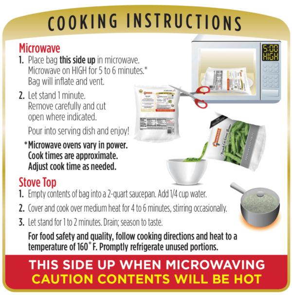Cooking instructions