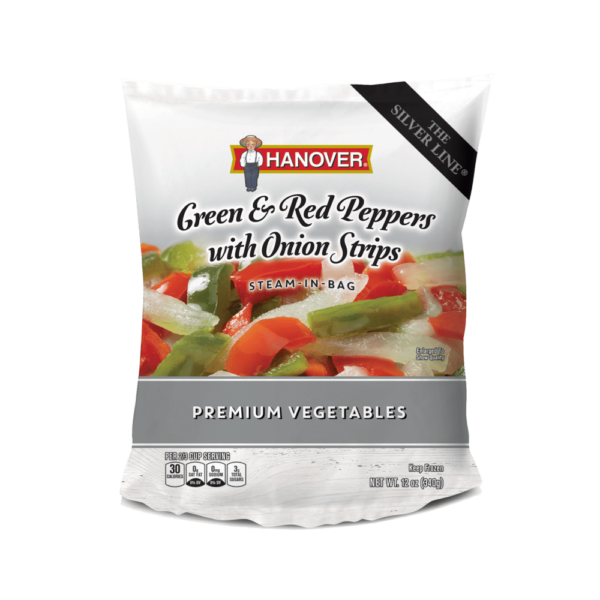 Silver Line Green and Red Peppers with Onion Strips
