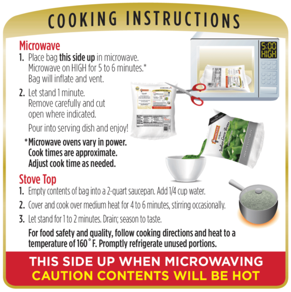Cooking instructions