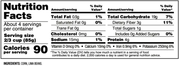 Nutrition facts
