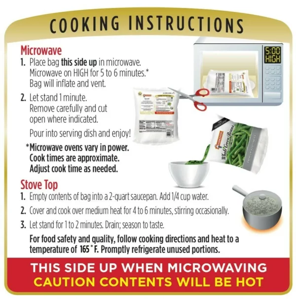Cooking instructions