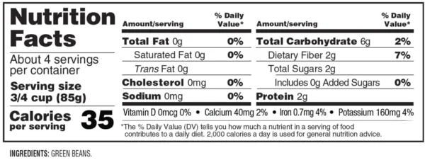 Nutrition facts