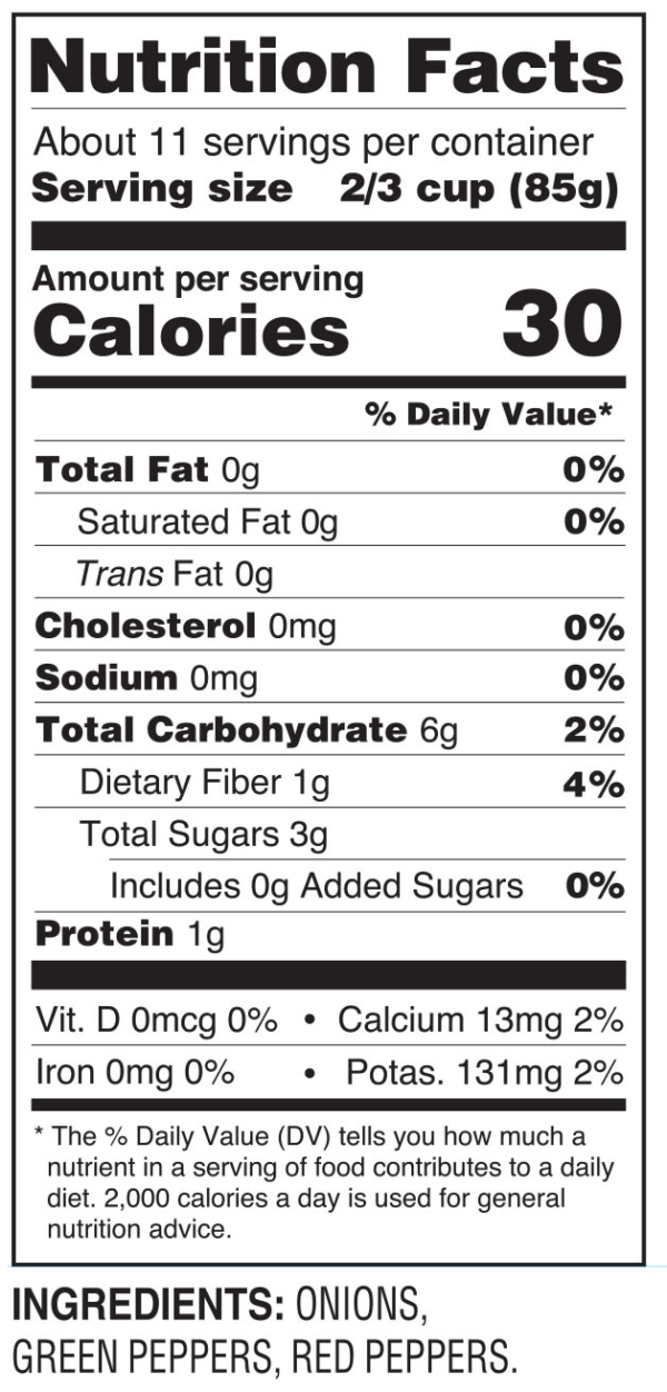 Nutrition facts