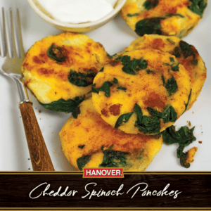 Cheddar Spinach Pancakes