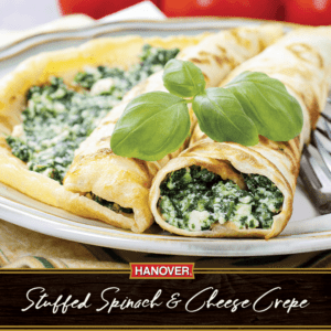 Stuffed Spinach & Cheese Crepe