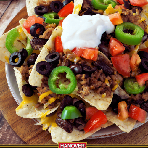 four bean chili nachos