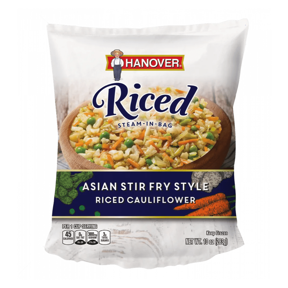riced-Asian-Stirfry Riced Cauliflower