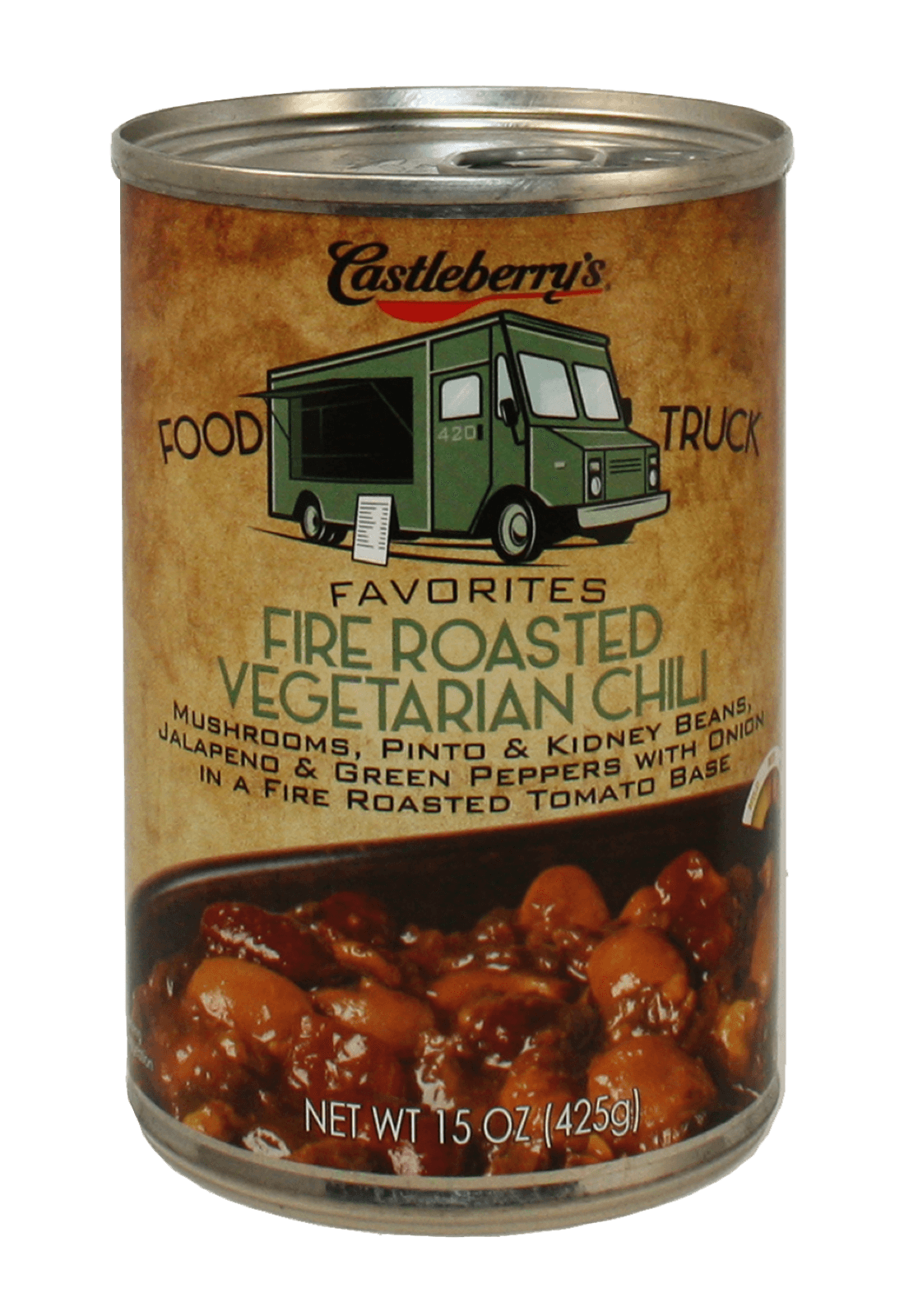 Castleberry's Food Truck Favorites Fire Roasted Vegetarian Chili 15oz 30300-07381-7 image (1)