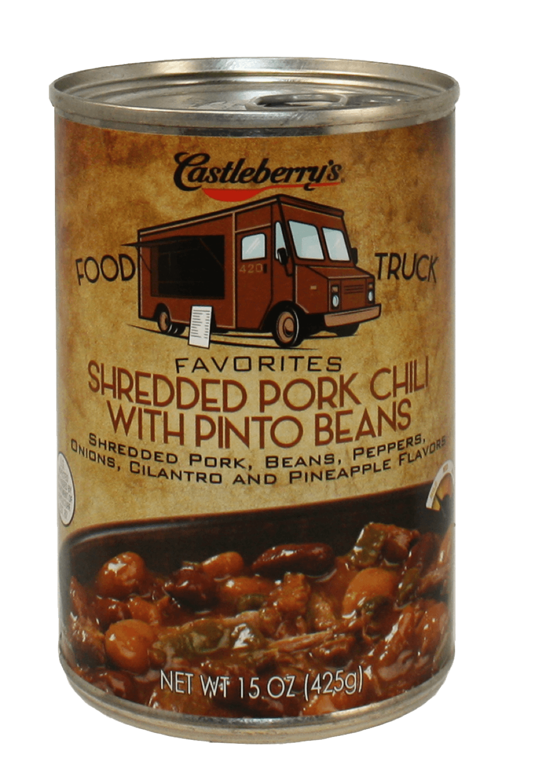 Castleberry's Food Truck Favorites Pork Chili 15oz 30300-07378-7 image (1)