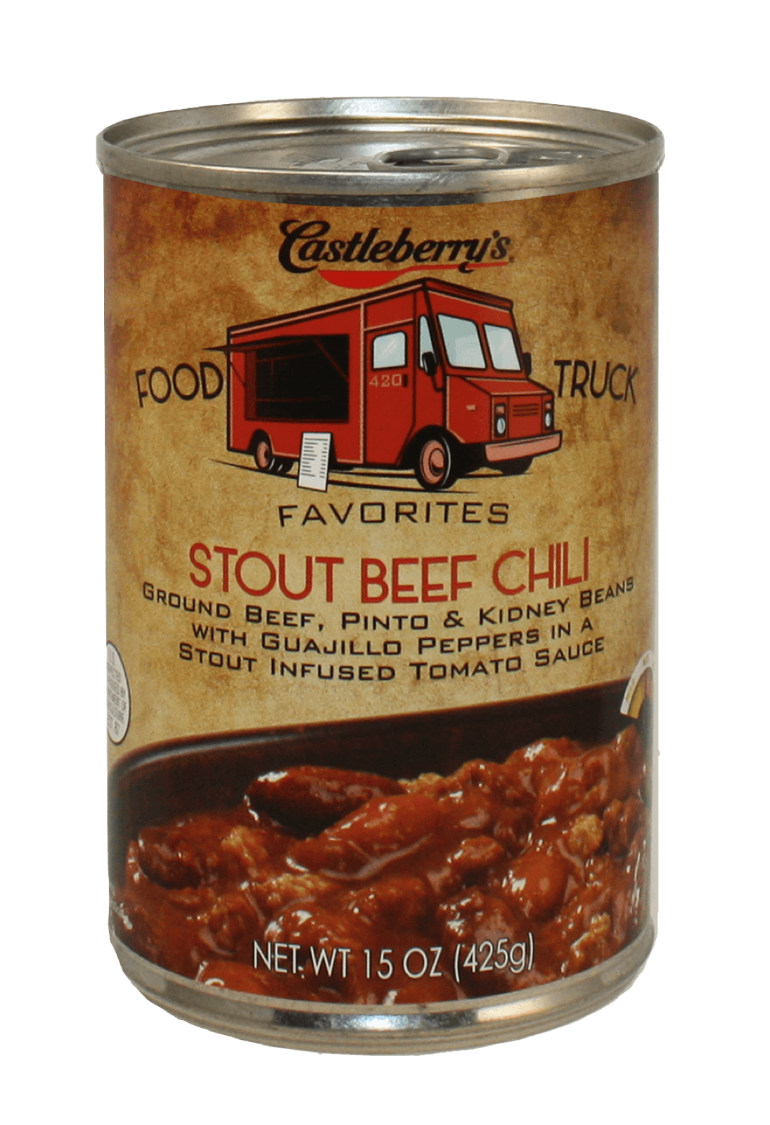 Castleberry's Food Truck Favorites Stout Beef Chili 15oz 30300-07380-0 image (1)